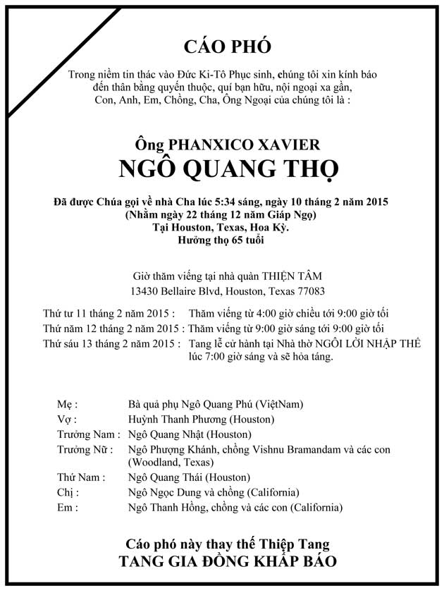 Cáo Phó