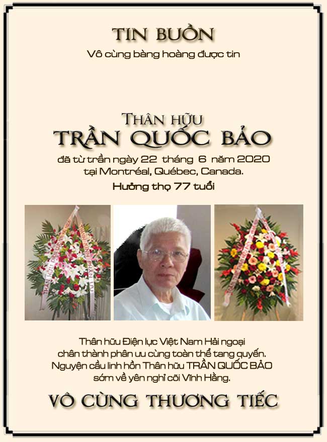 Phân Ưu Thân hữu Điện lực VN Hải ngoại