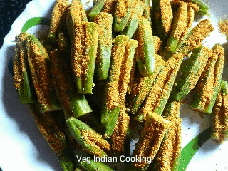 Veg Indian Cooking: Stuffed Bhindi Masala